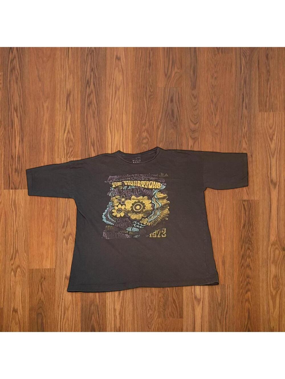 Billabong 1973 Cosmic Trip Graphic T Shirt Mens Large Vintage Hippie Surf Tee